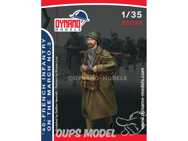 Dynamo models figurine 35024 Infanterie Française en marche No.3 1940 1/35