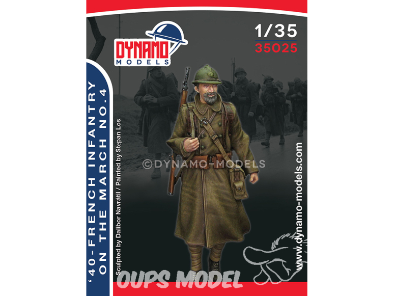 Dynamo models figurine 35025 Infanterie Française en marche No.4 1940 1/35