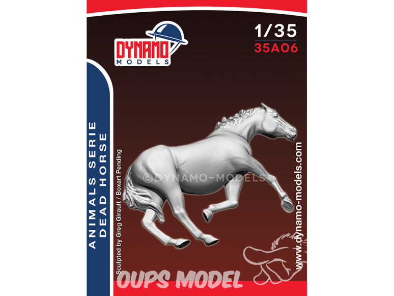 Dynamo models figurine 35A06 Cheval mort 1/35