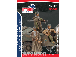 Dynamo models figurine 35047 Set équipage Français Laffly 1940 1/35