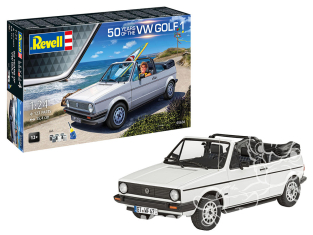 Revell maquette voiture 05636 COFFRET CADEAU "50 Years of VW Golf 1 inclus peintures principale colle et pinceau 1/24