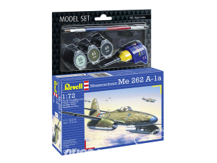 Revell maquette avion 64166 Model Set Messerschmitt Me 262 A1a avec accessoires de base 1/72