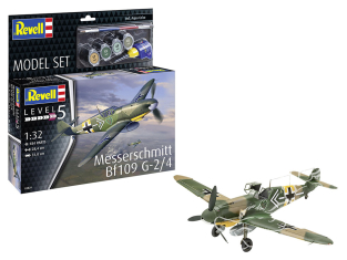 Revell maquette avion 03829 Model Set Messerschmitt Bf109G-2/4 avec accessoires de base 1/32