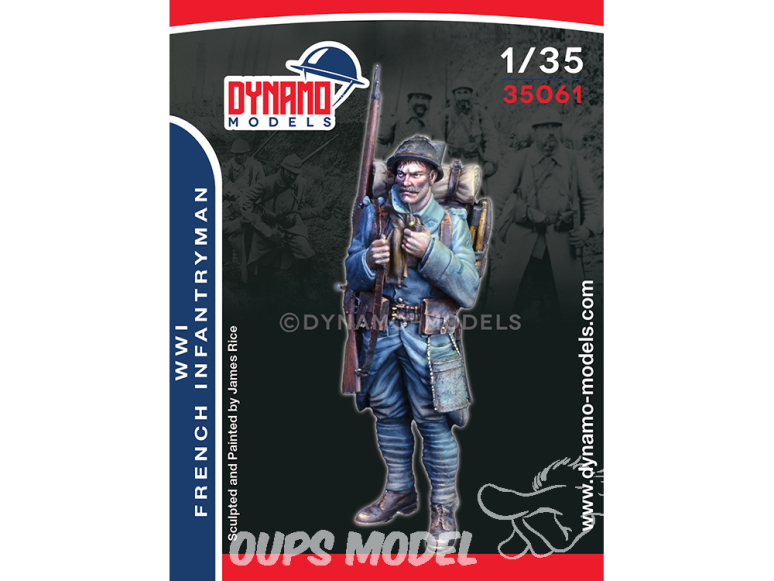 Dynamo models figurine 35061 Soldat infanterie Française WWI 1/35