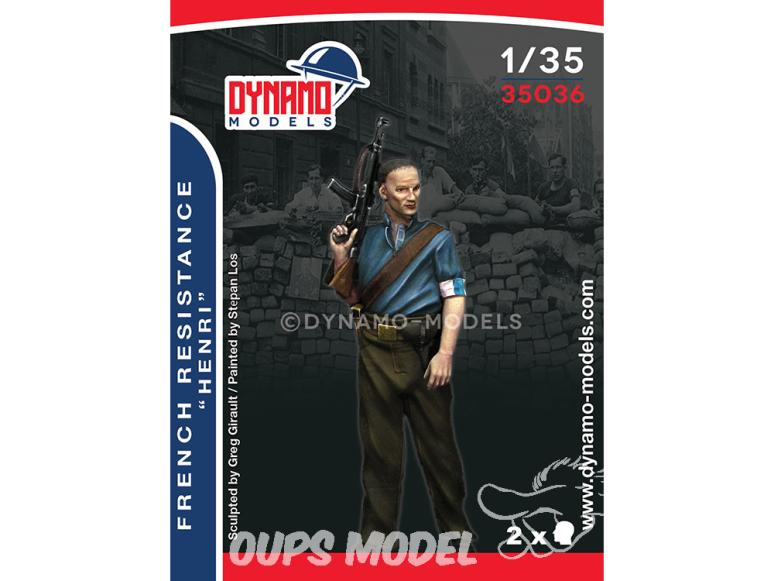 Dynamo models figurine 35036 Resistance Française "Henri" 1/35