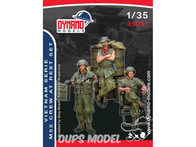 Dynamo models figurine 35051 Equipage M55 en pause - Vietnam 1/35