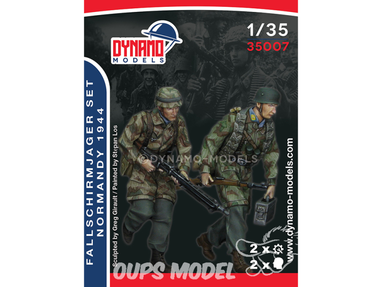 Dynamo models figurine 35007 Set soldats Fallschirmjager Normandie 1944 1/35