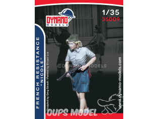 Dynamo models figurine 35009 Resistance Française "Nicole" 1/35