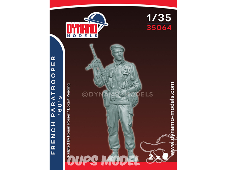 Dynamo models figurine 35064 Parachutiste Français Années 60 1/35