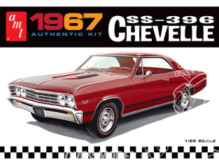 AMT maquette voiture 1388 CHEVROLET CHEVELLE SS396 1967 1/25