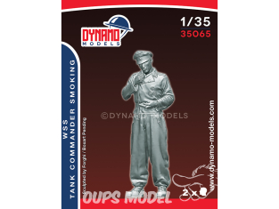 Dynamo models figurine 35065 Commandant de char Waffen SS "Fumant une cigarette" 1/35