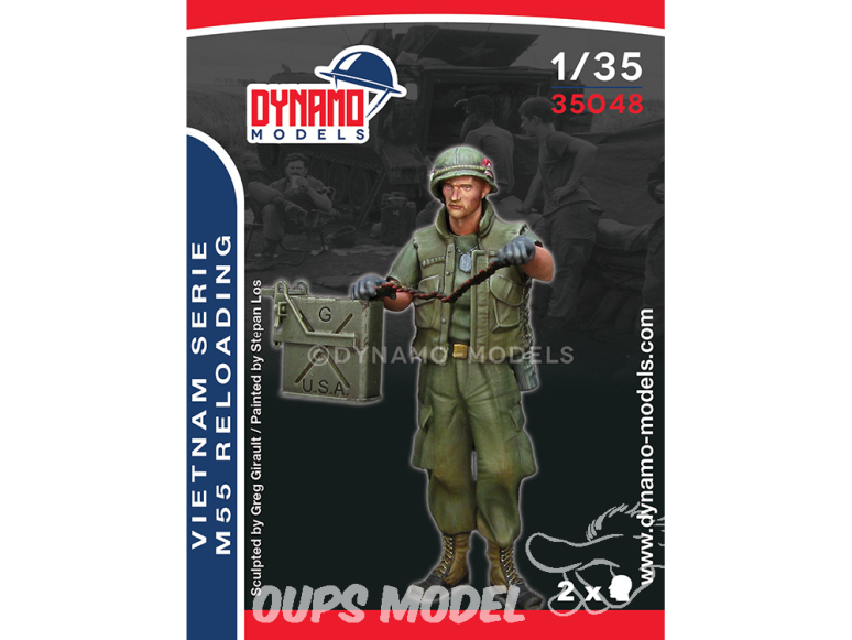 Dynamo models figurine 35048 Soldat US rechargeant M55 - Vietnam 1/35