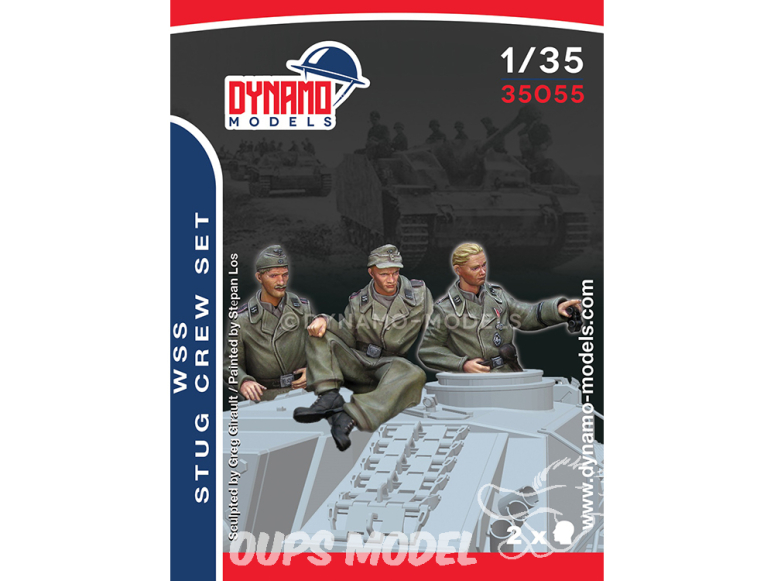 Dynamo models figurine 35055 Set Waffen SS Equipage de StuG 1/35