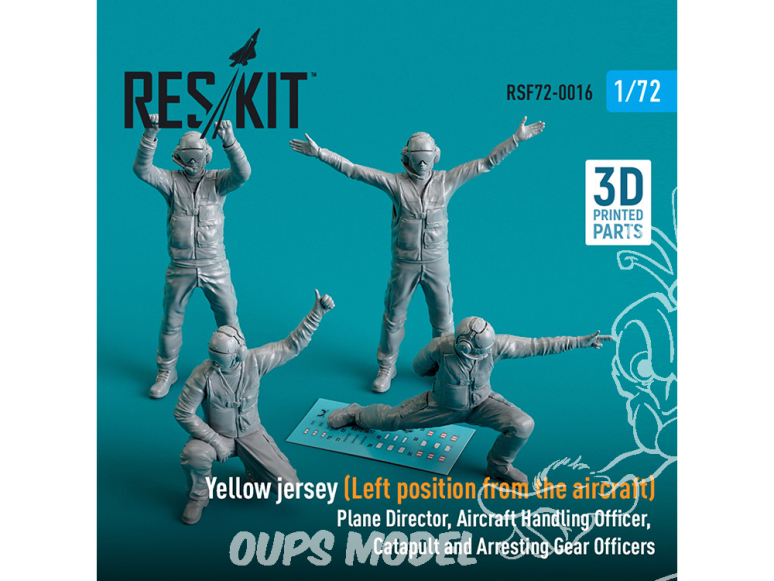 ResKit Figurine RSF72-0016 Maillot jaune moderne position gauche de l'avion imprimé en 3D 1/72