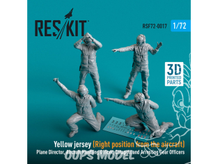 ResKit Figurine RSF72-0017 Maillot jaune moderne position droite de l'avion imprimé en 3D 1/72