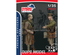 Dynamo models figurine 35021 Officiers Français 1940 1/35