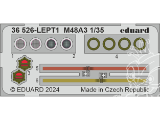 Eduard photodecoupe militaire 36526 Amélioration M48A3 I Love Kit 1/35