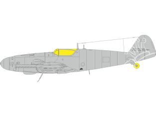 Eduard Express Mask CX678 Messerschmitt Bf 109G-10 Eduard 1/72