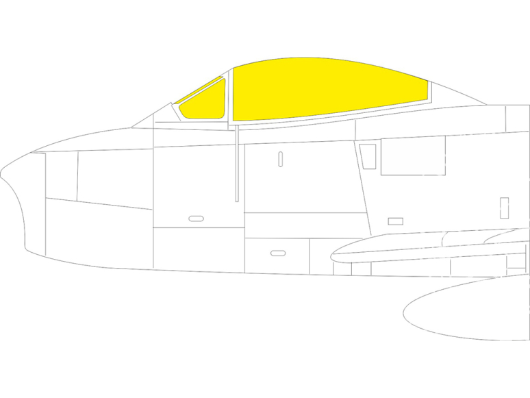 Eduard Express Mask EX1076 F-86A Clear Prop 1/48