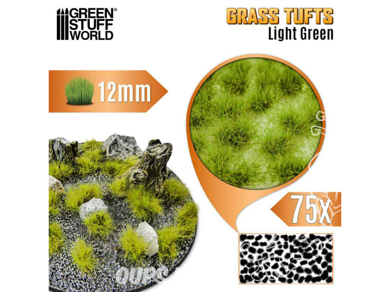 Green Stuff 12943 Touffes d'herbe - Tuft 12 mm - Vert clair