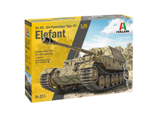 ITALERI maquette militaire 211 ELEFANT Sd. Kfz.184 Panzerjager Tiger (P) 1/35