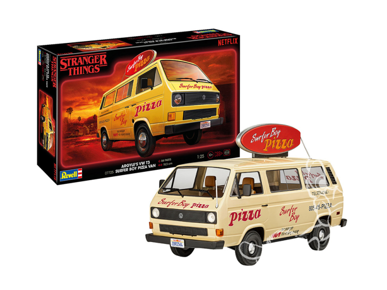 Revell maquette voiture 07725 « Stranger Things » VW T3 Bus « Surfer Boy » 1/25