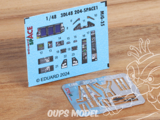 Eduard Space décalques 3D 3DL48204 MiG-35 Hobby Boss 1/48