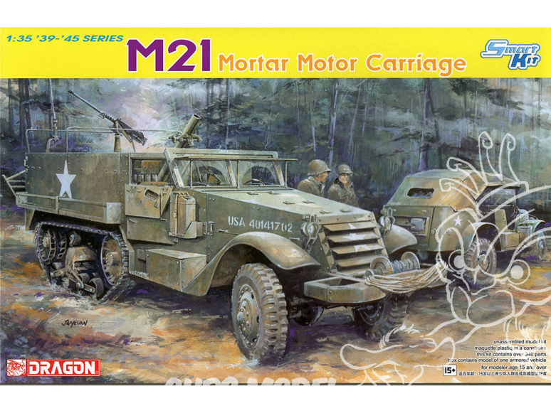 DRAGON maquette militaire 6362 M21 avec mortier 1/35