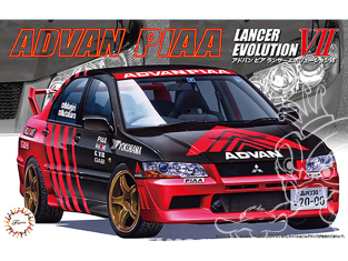 Fujimi maquette voiture 47621 Lancer Evolution VII ADVAN PIAA 1/24