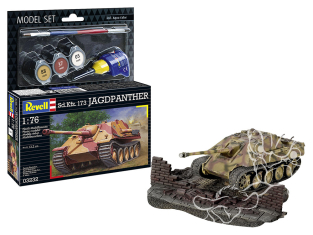 Revell maquette militaire 63232 Model Set Sd.Kfz.173 Jagdpanther avec accessoires de base 1/72