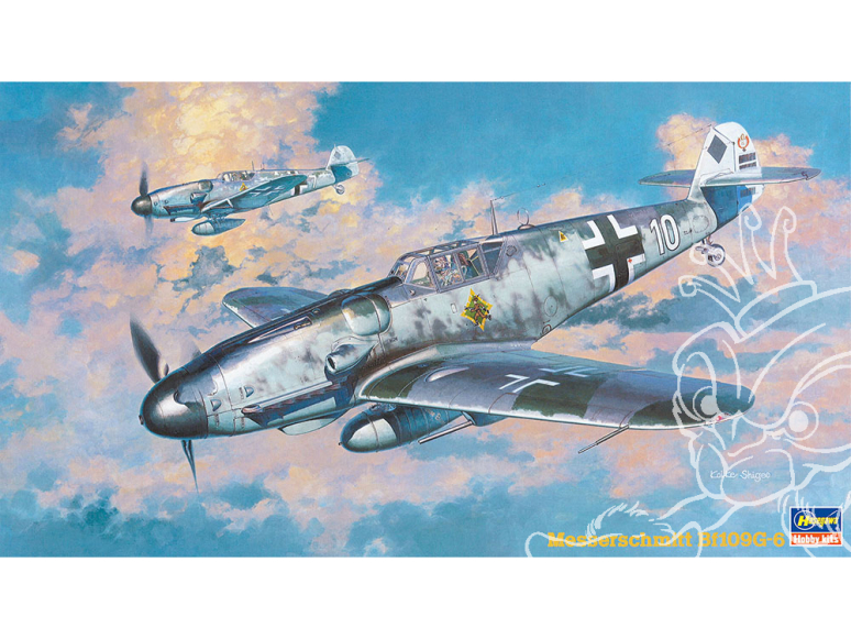 Hasegawa maquette avion 09147 Messerschmitt Bf109G-6 Luftwaffe 1/48