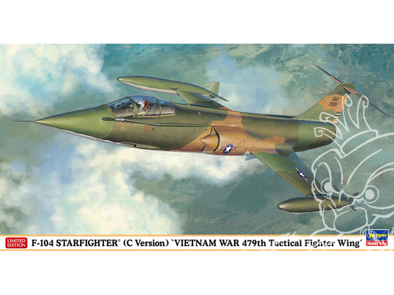 Hasegawa maquette avion 07533 F-104 Starfighter (Version C) Guerre du Vietnam "479th Tactical Fighter Wing" 1/48