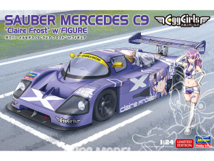 HASEGAWA maquette voiture 52742 Sauber Mercedes C9 "Claire Frost" avec figurine 1/24