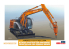 Hasegawa maquette travaux public 66109 Hitachi Pelle hydraulique ZAXIS 135US avec marteau hydraulique 1/35