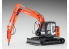 Hasegawa maquette travaux public 66109 Hitachi Pelle hydraulique ZAXIS 135US avec marteau hydraulique 1/35