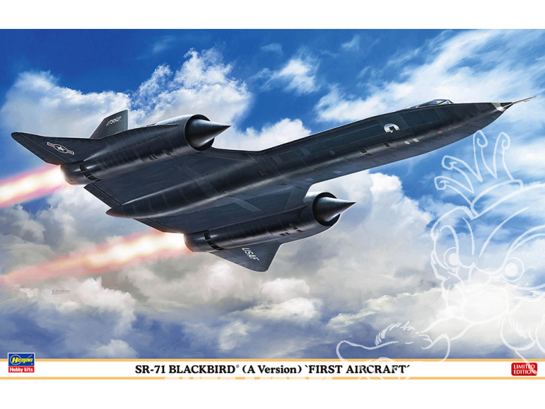 Hasegawa maquette avion 02464 SR-71 Blackbird (A Version) "First Aircraft" Edition Limitée 1/72