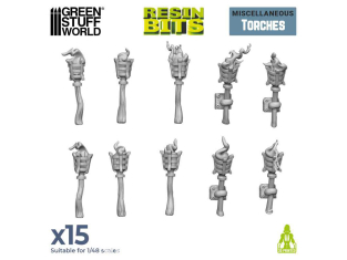 Green Stuff 12241 Torches de donjon 1/48 1/35