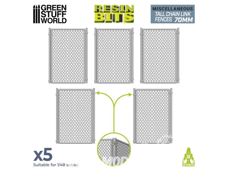 Green Stuff 13173 Set imprimé en 3D Grille Simple Torsion 70mm 1/48