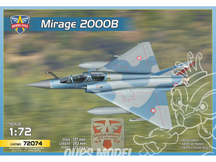 MODELSVIT maquette avion 72074 Dassault Mirage 2000B 1/72