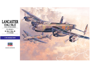 Hasegawa maquette avion 00553 Lancaster B Mk.I / Mk.III 1/72