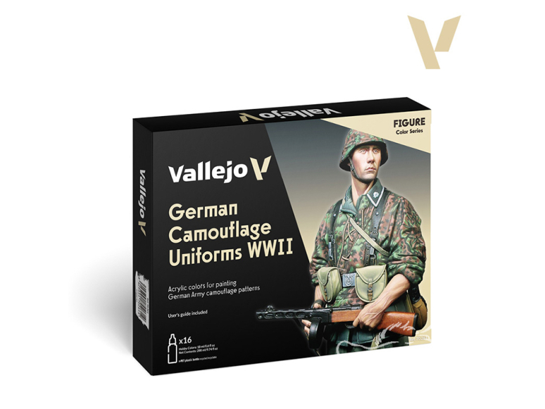 Vallejo Peinture Acrylique Model Color 70261 Camouflage d'uniforme Allemands WWII 16x18ml