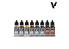 Vallejo Peinture Acrylique Model Color 70201 Coffret de peinture utilitaire Seconde et Troisième Guerre mondiale 8x18ml