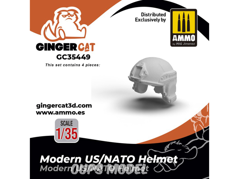 Ginger Cat accessoire GC35449 Casque US / OTAN moderne 1/35