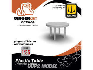 Ginger Cat accessoire GC35454 Table type plastique 1/35