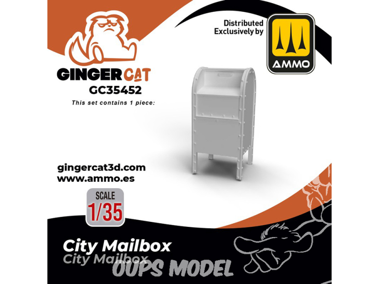 Ginger Cat accessoire GC35452 Boite aux lettre de ville 1/35