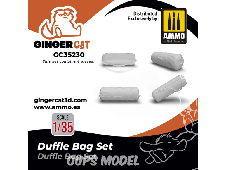 Ginger Cat accessoire GC35230 Ensemble de sac polochons x4 1/35