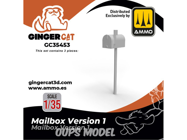 Ginger Cat accessoire GC35453 Boite aux lettres version 1 1/35