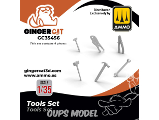 Ginger Cat accessoire GC35456 Set d'outils 1/35