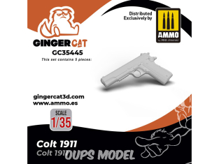 Ginger Cat accessoire GC35445 Colt 1911 x5 1/35