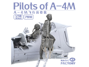 Magic Factory Maquette avion 7510 Pilotes A-4M Skyhawk Avion d'attaque léger 1/48